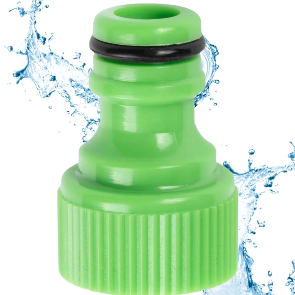 PRZYŁĄCZE NA KRAN Z GWINTEM NA SZYBKOŁĄCZKĘ USZCZELKA WĘŻA OGRODOWEGO 1/2"