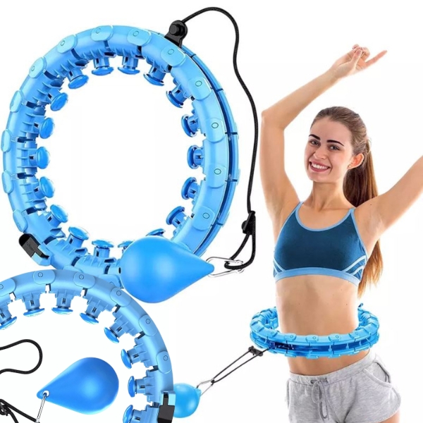 HULA HOP Z OBCIĄŻENIEM I FUNKCJA MASAŻU ODCHUDZAJĄCE Z WYPUSTKAMI SMART FIT