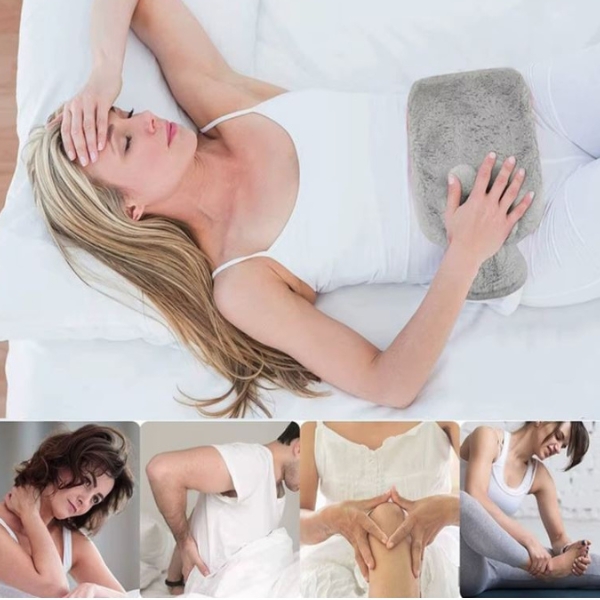 TERMOFOR NA WODĘ 2L W POKROWCU PLUSZOWY OGRZEWACZ GUMOWY W SWETERKU SZARY