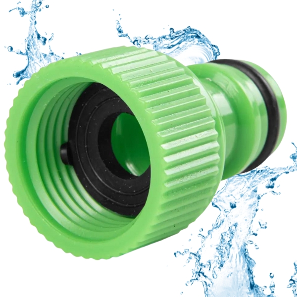 PRZYŁĄCZE NA KRAN Z GWINTEM NA SZYBKOŁĄCZKĘ USZCZELKA WĘŻA OGRODOWEGO 1/2"