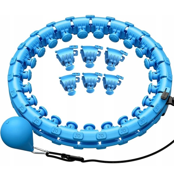 HULA HOP Z OBCIĄŻENIEM I FUNKCJA MASAŻU ODCHUDZAJĄCE Z WYPUSTKAMI SMART FIT