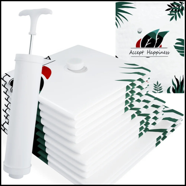 10XWORKI PRÓŻNIOWE NA UBRANIA KURTKI ZIMOWE GRUBE WODOODPORNE+POMPKA