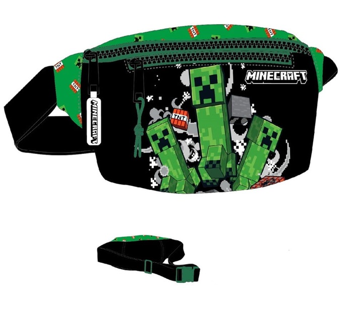 Nerka saszetka torba Minecraft na pas dziecięca biodrówka dla chłopca