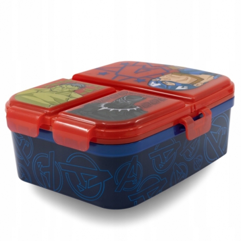 Śniadaniówka Lunchbox Pojemnik Do Szkoły Pudełko Przegródkami XXL AVENGERS