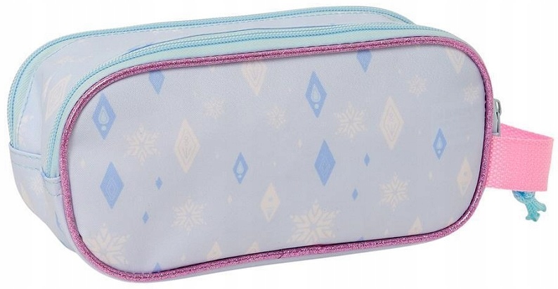 Piórnik szkolny saszetka rozkładany dwukomorowy KRAINA LODU ELSA 3d