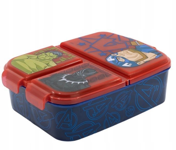 Śniadaniówka Lunchbox Pojemnik Do Szkoły Pudełko Przegródkami AVENGERS