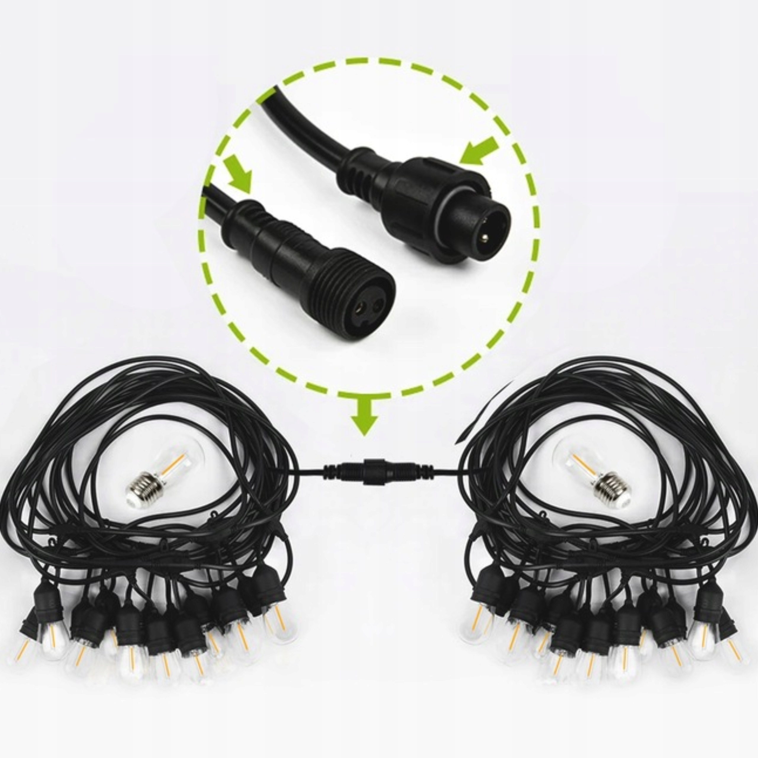 Гірлянда садова LED з лампочками RED GARDEN 10м