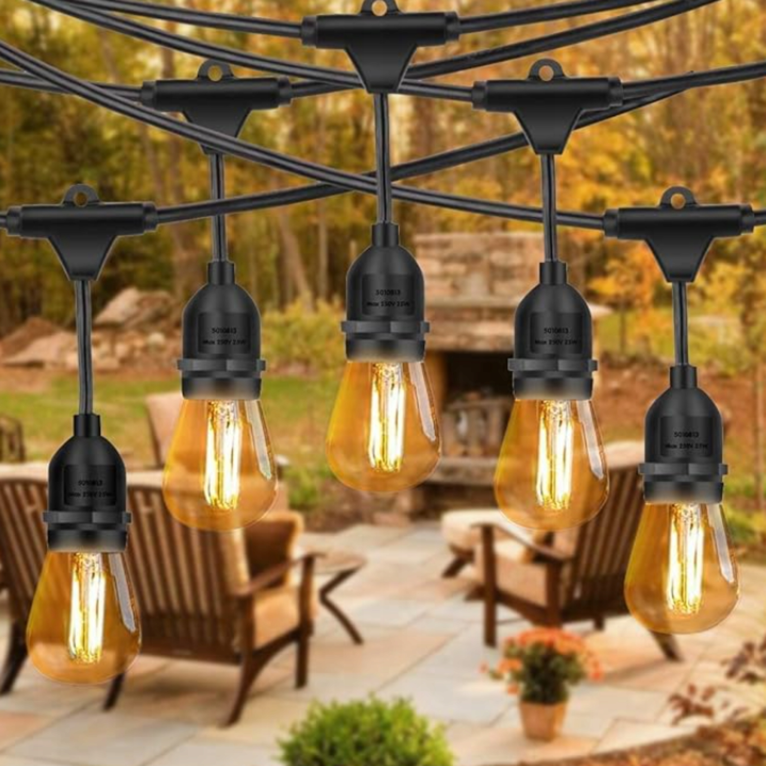Гірлянда садова LED з лампочками RED GARDEN 10м
