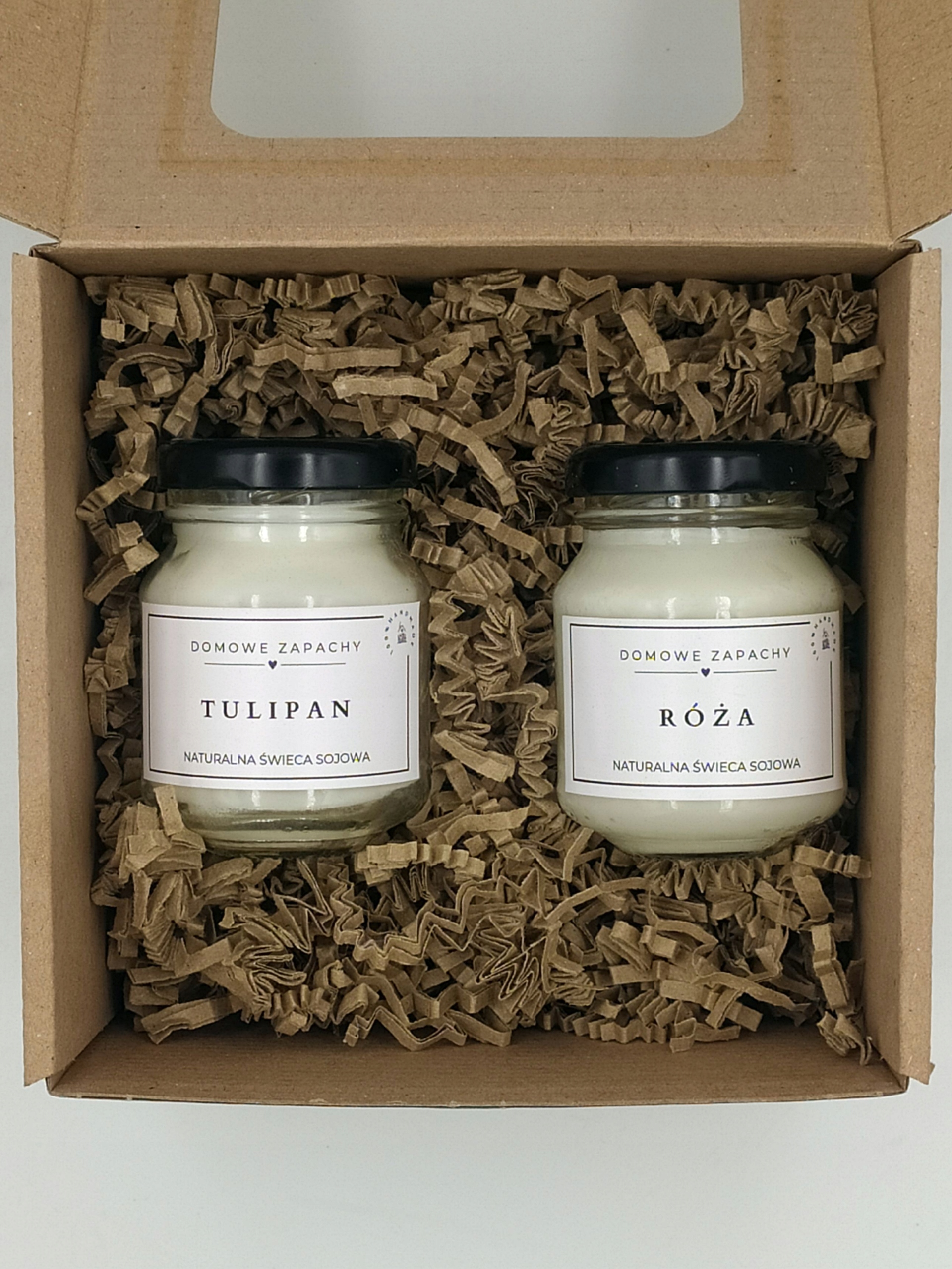 PACHNĄCY BOX - ZESTAW 2x 80 ml ŚWIEC SOJOWYCH W SŁOIKACH