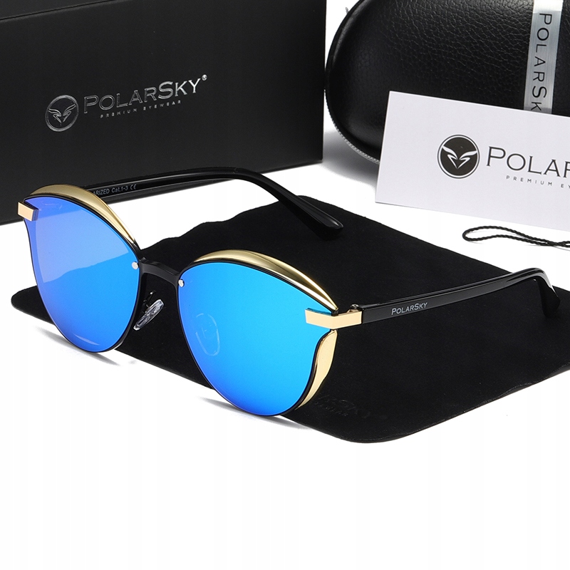 Okulary przeciwsłoneczne z polaryzacją UV400 damskie muchy PolarSky
