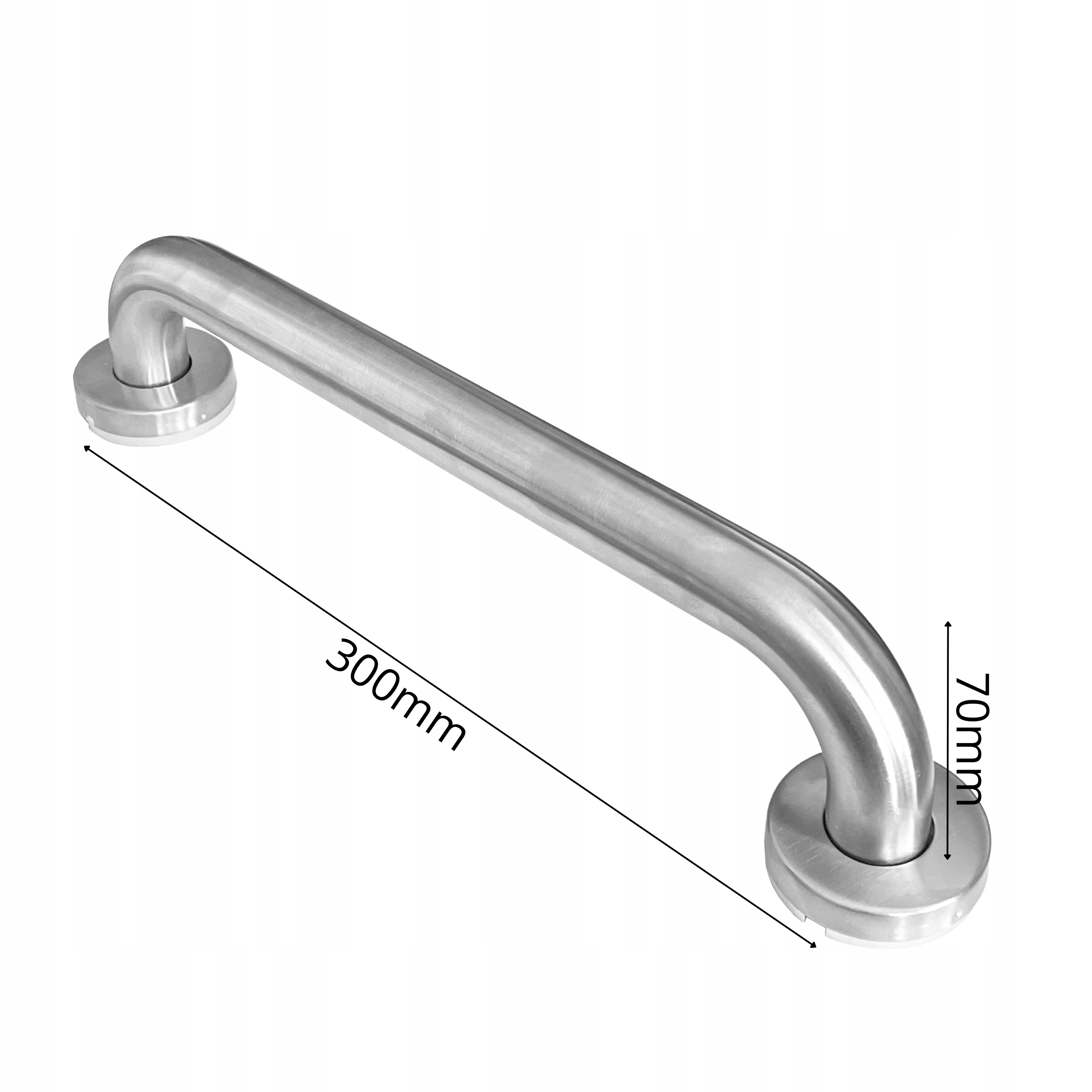 Uchwyt drzwiowy GJM INOX 25x300mm pojedynczy