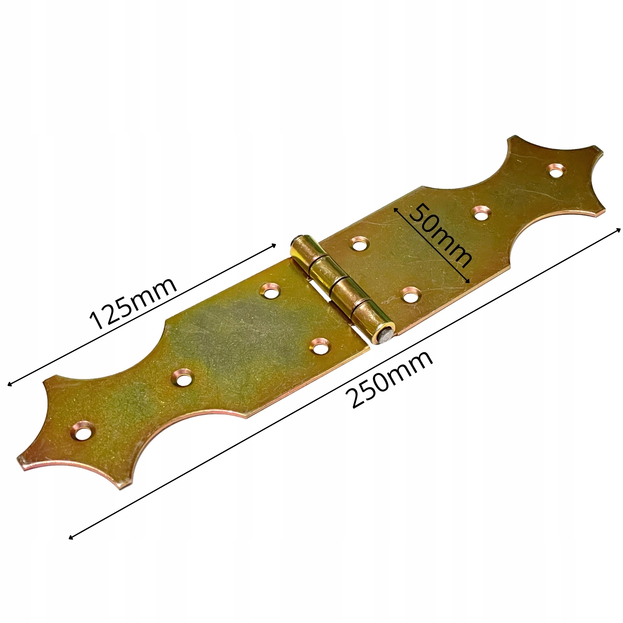Zawias budowlany ozdobny ocynk 50x250x2,0mm