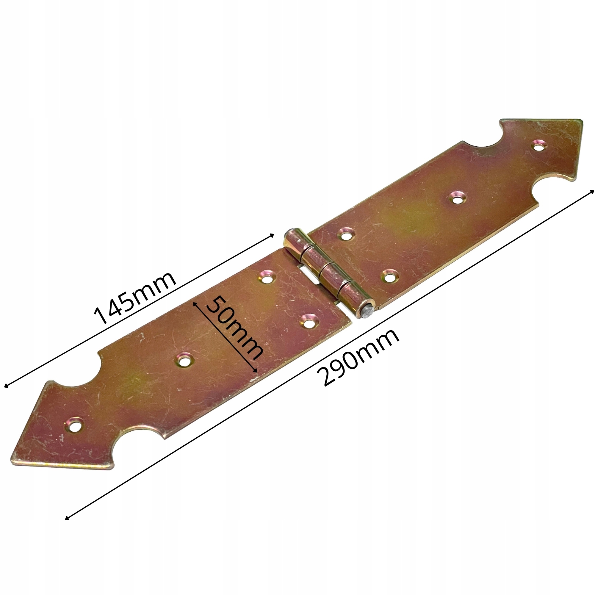 Zawias budowlany ozdobny ocynk 50x300x2,0mm
