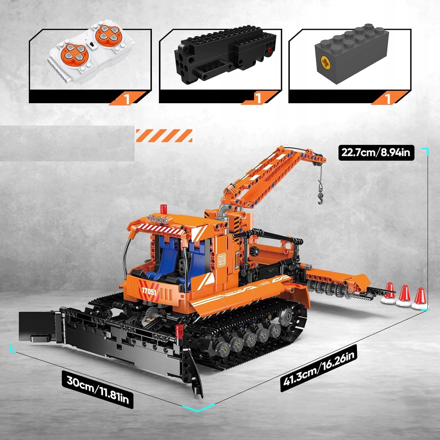 Set de Constructie Freza De Zapada Telecomandata Rc, Mould King