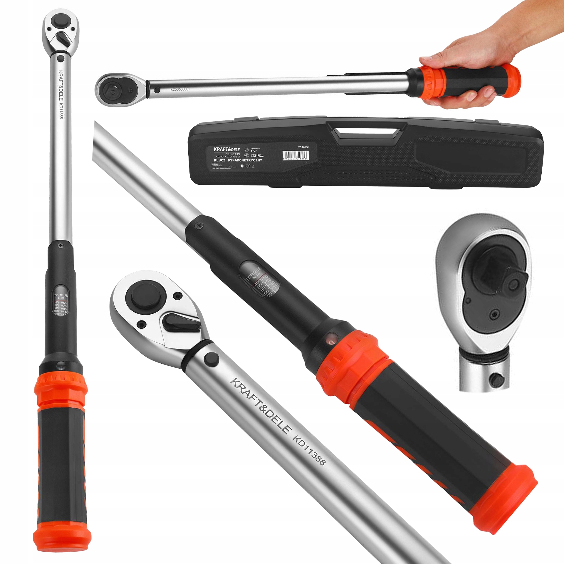 Klucz Dynamometryczny 1/2"" Cala 40-210Nm Kraft&Dele