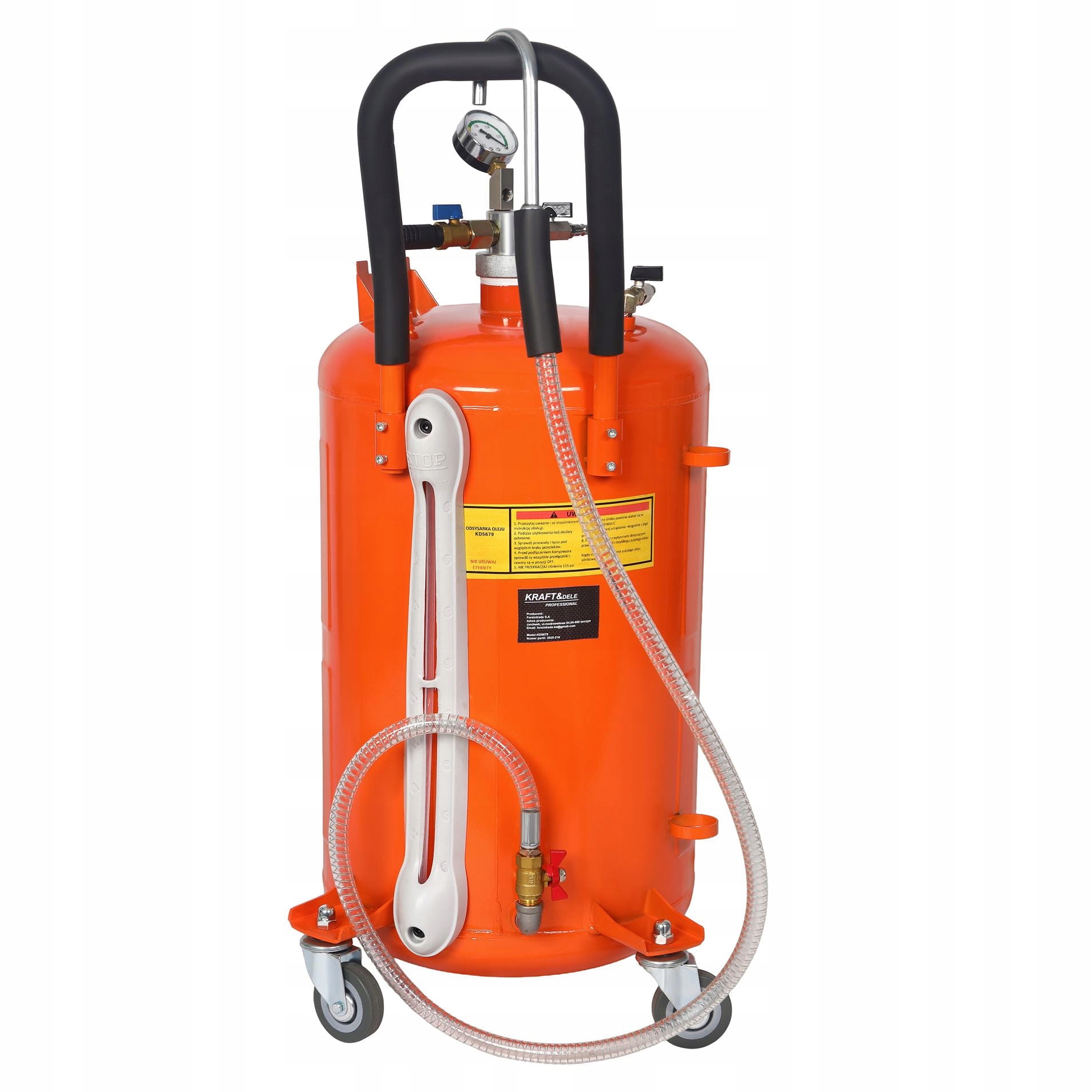 Odsysarka Wysysarka do Oleju Warsztatowa 80L 6,5 l/min Kraft&Dele