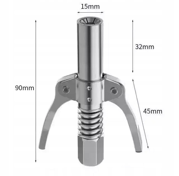 Końcówka smarownicy m10 do kalamitek samoblokująca wężyk 30 cm KD10871