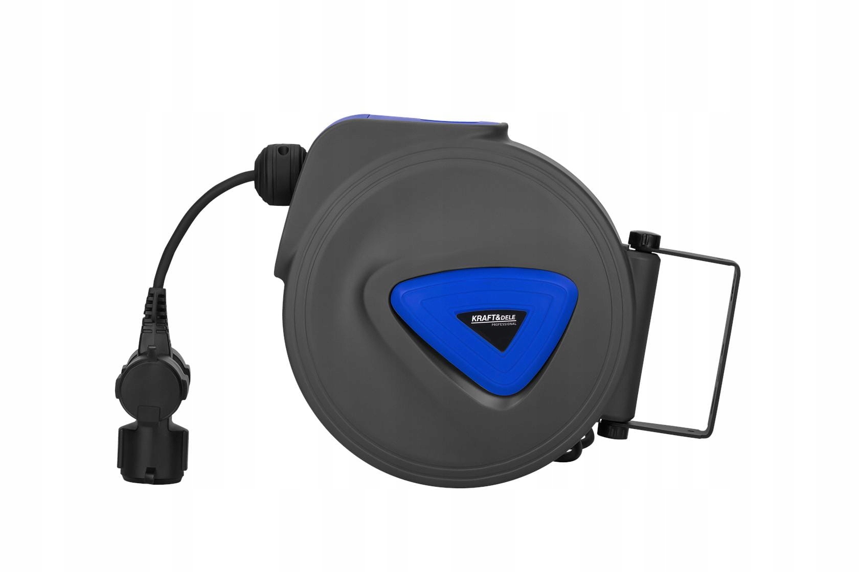 Przedłużacz Bębnowy Automatyczny Zwijacz Ścienny 180° 15m 3x Kraft&Dele