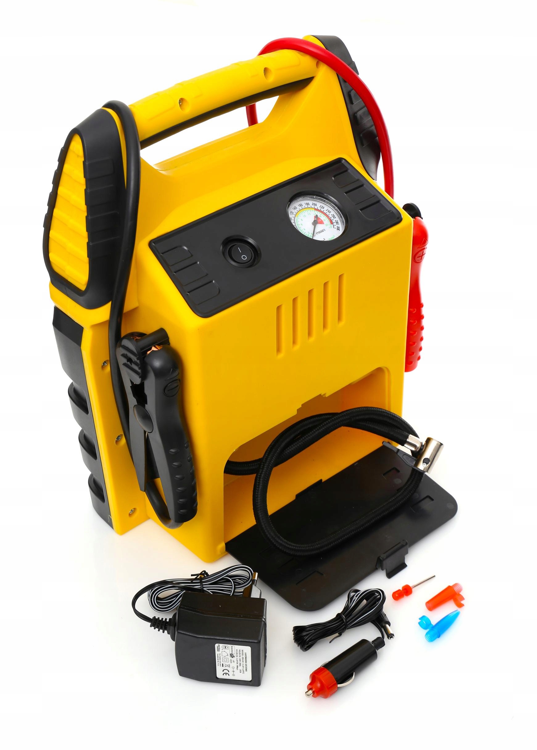 5W1 JUMP STARTER PROSTOWNIK ROZRUCH POWERBANK KOMPRESOR 17 Ah ŁADOWARKA LED