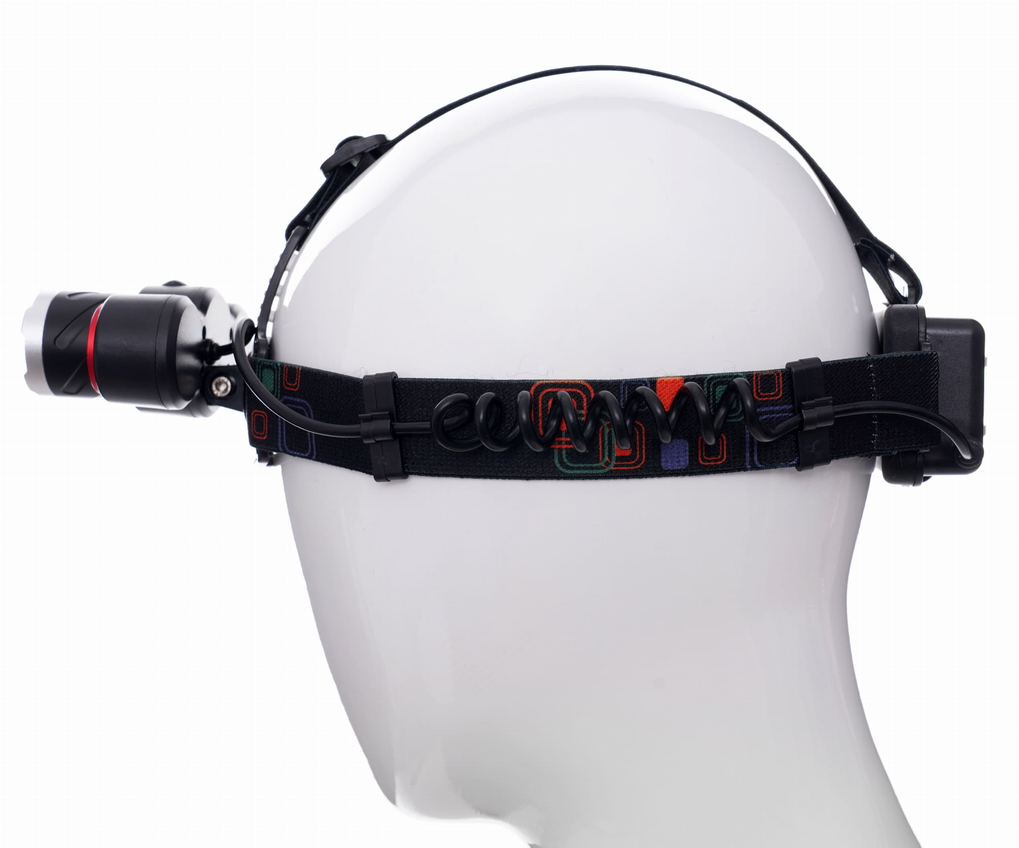 Latarka Czołowa Zoom 2000X Led T6 Cree 4 Tryby Czołówka Bateria Kraft&Dele