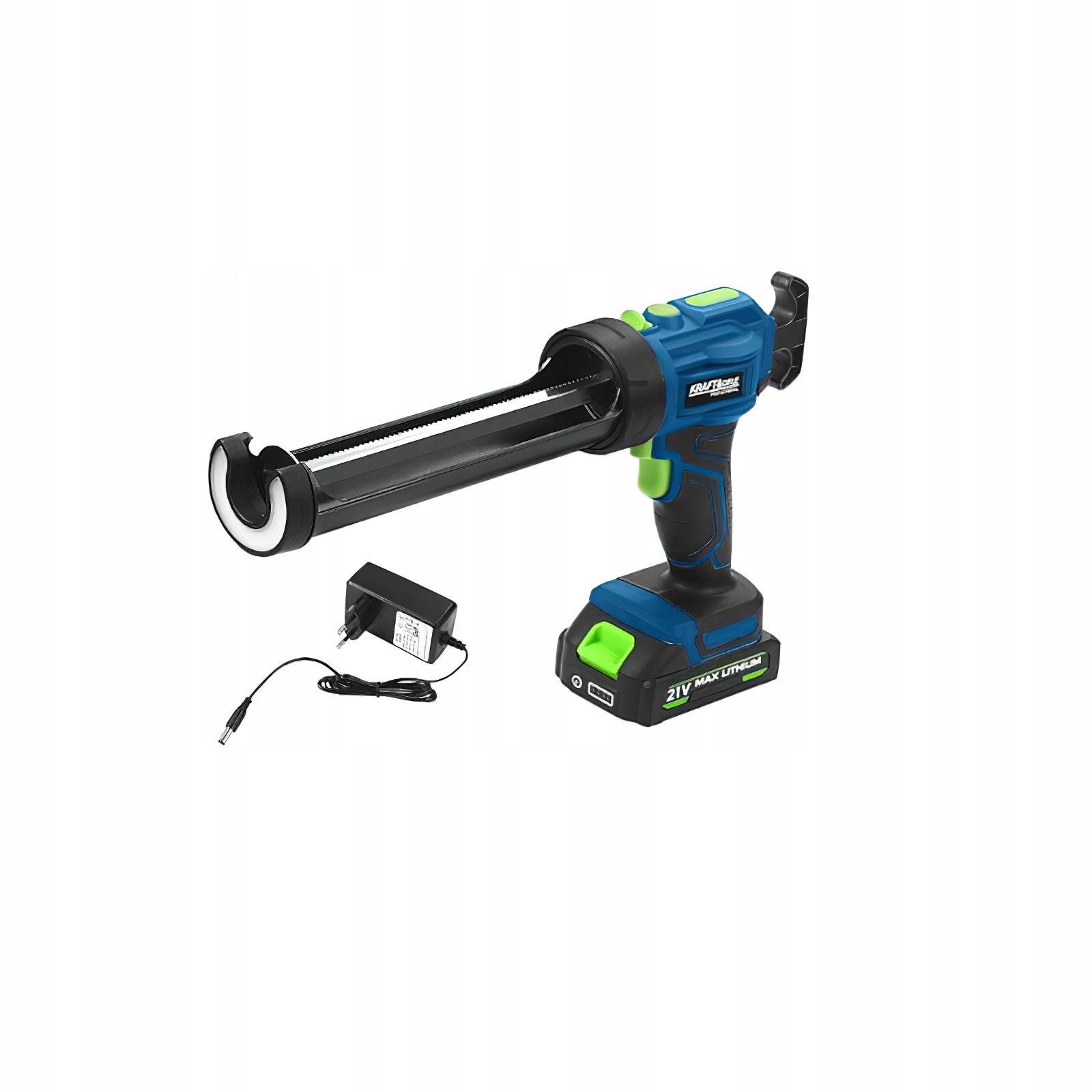 Akumulatorowy wyciskacz do masy 21V 2500 mAh 300 ml 95 mm/min Kraft&Dele