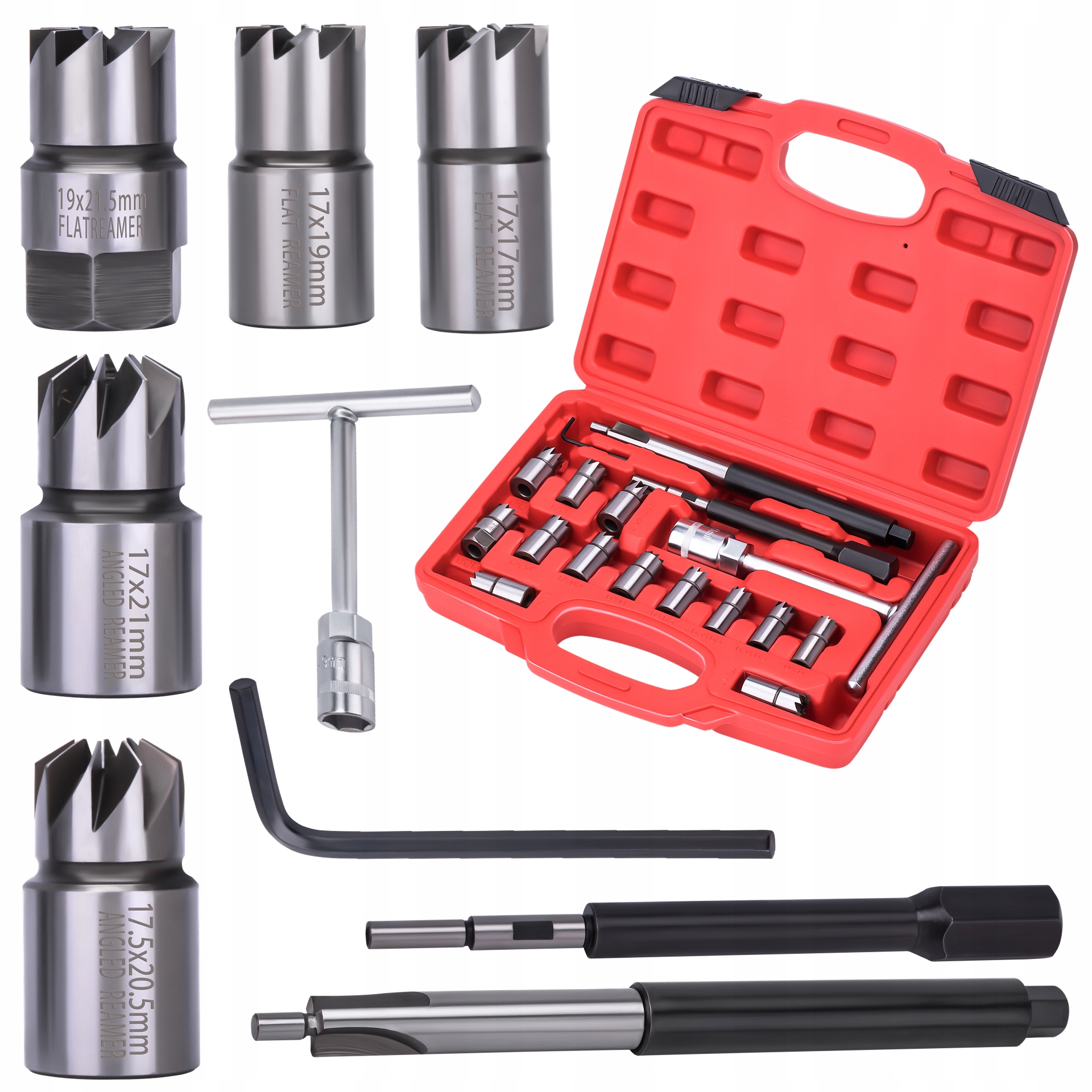 Frezy do Gniazd Wtryskiwaczy Czyszczenie Nagaru 17 Elementów Auta po 2000 r