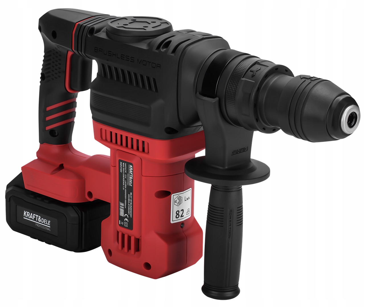 Młot Udarowy SDS Plus 7,5J Akumulatorowe 4Ah 21V Kraft&Dele