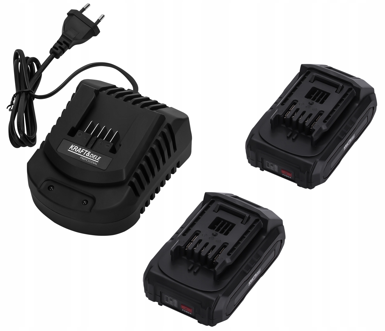 Młot Udarowy Bezszczotkowy 21V SDS Plus Akumulatorowy 2x 4Ah 2J Kraft&Dele