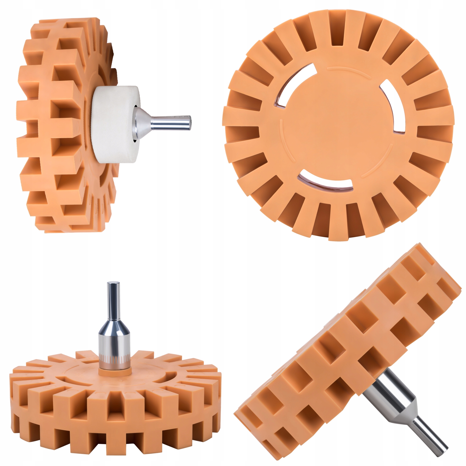 Krążek Gumowy do Usuwania Kleju 100/25 mm Gwint 8 mm Kraft&Dele