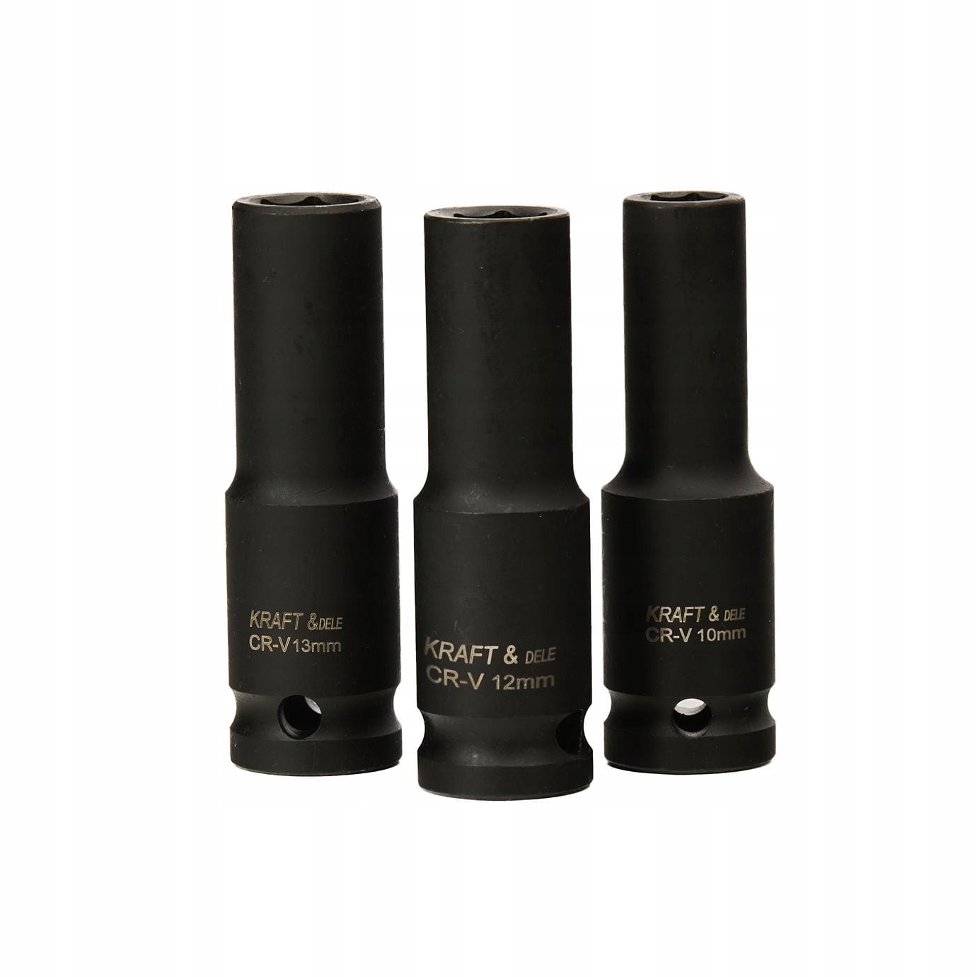 Nasadki Udarowe 1/2"" Cala 15 Sztuk Długie 10-32 mm CR-V Walizka Kraft&Dele