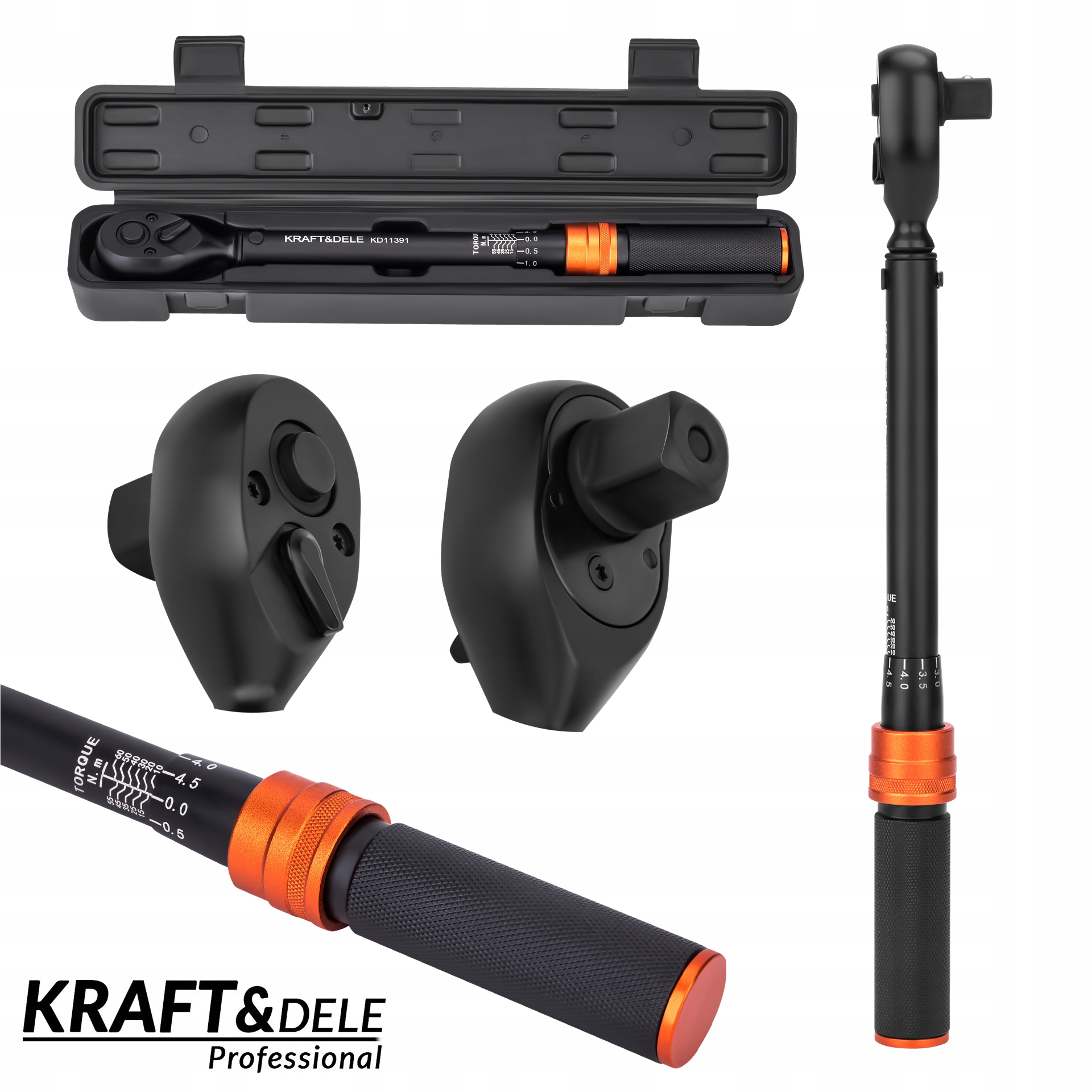 Klucz Dynamometryczny Stal CR-V 1/2"" cala 10-60 Nm 72 Zęby Kraft&Dele