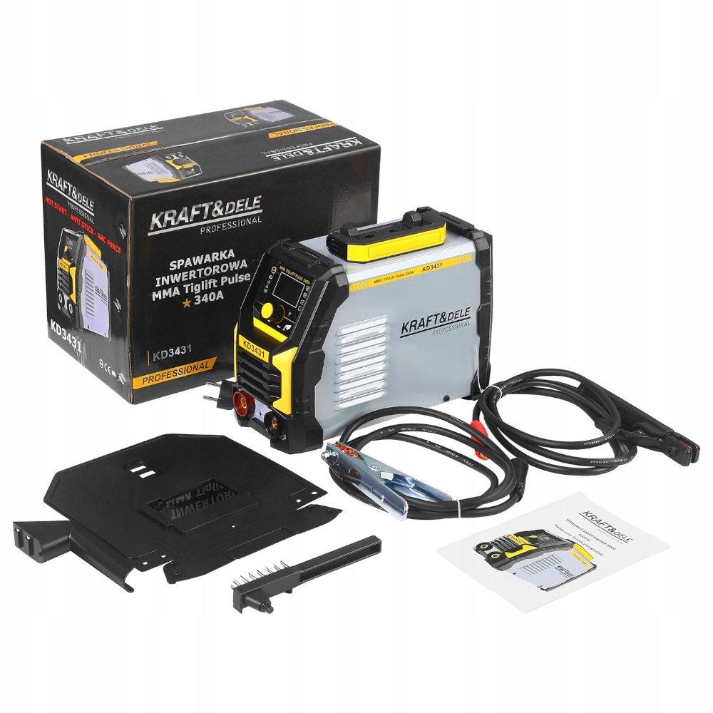 SPAWARKA INWERTOROWA INWERTEROWA MMA TIG IGBT 340A Kraft&Dele KD3431