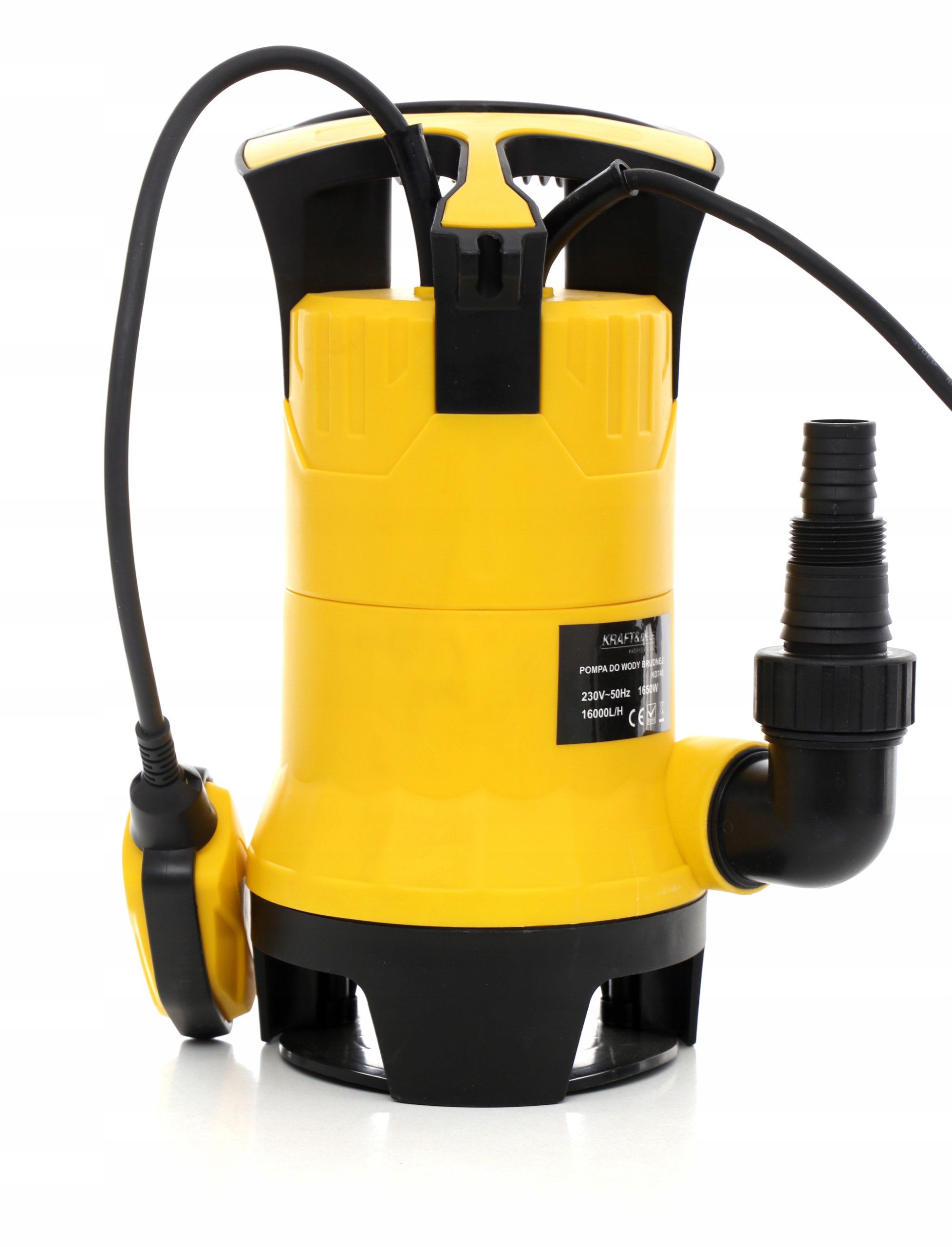 POMPA DO WODY CZYSTEJ BRUDNEJ SZAMBA ZATAPIALNA MOCNA PŁYWAK 1650W KD740