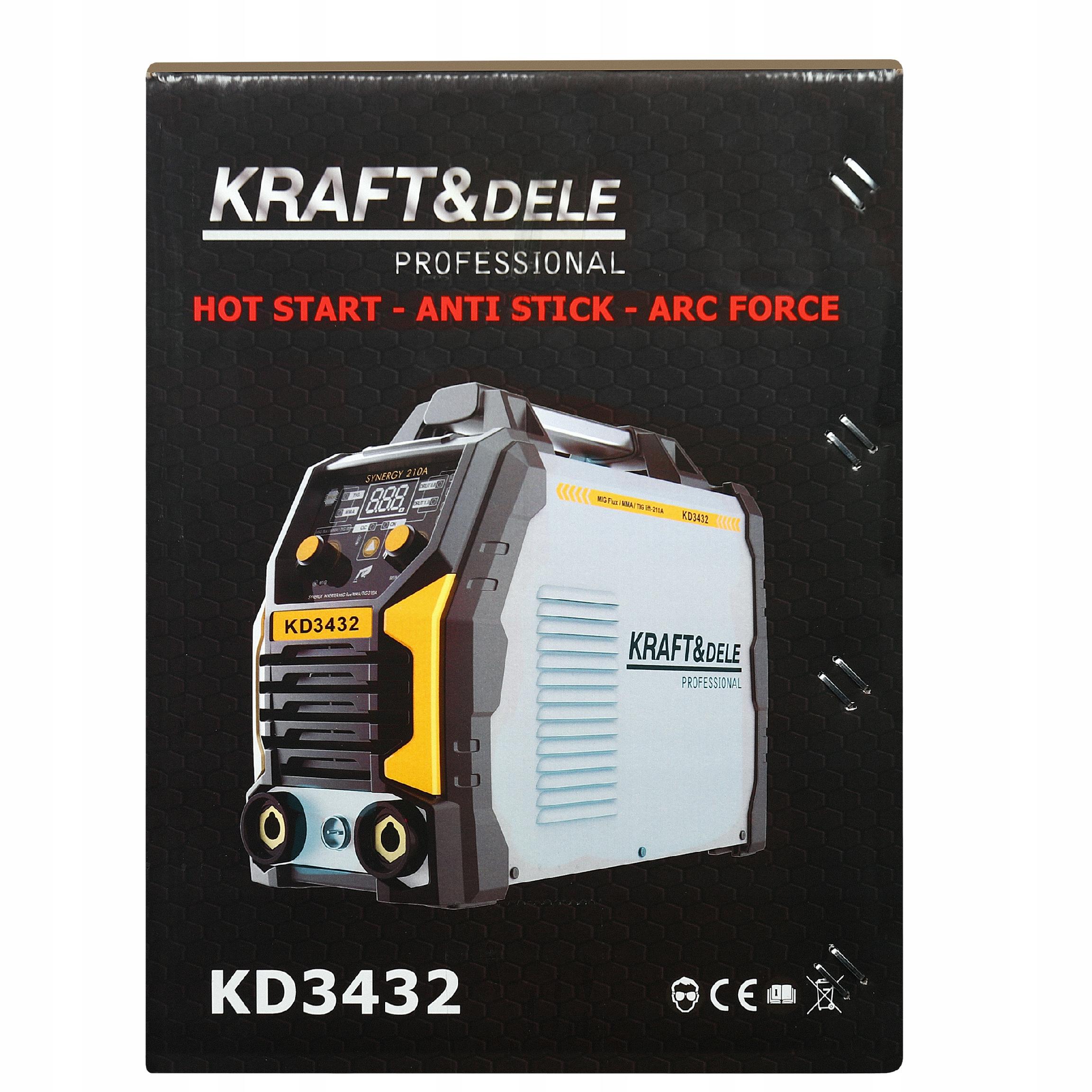Spawarka INWERTEROWA INWERTOROWA MIG FLUX MMA TIG migomat SYNERGIA KD3432