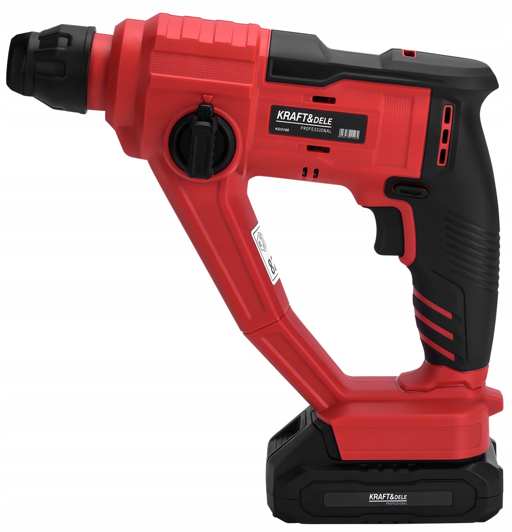 Młot Udarowy Bezszczotkowy 21V SDS Plus Akumulatorowy 2x 4Ah 2J Kraft&Dele