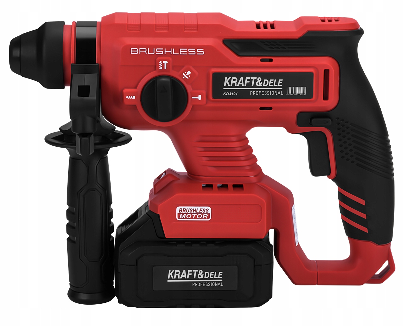 Młot Udarowy SDS Plus 3J Akumulatorowy 21V 2 x 4Ah Kraft&Dele