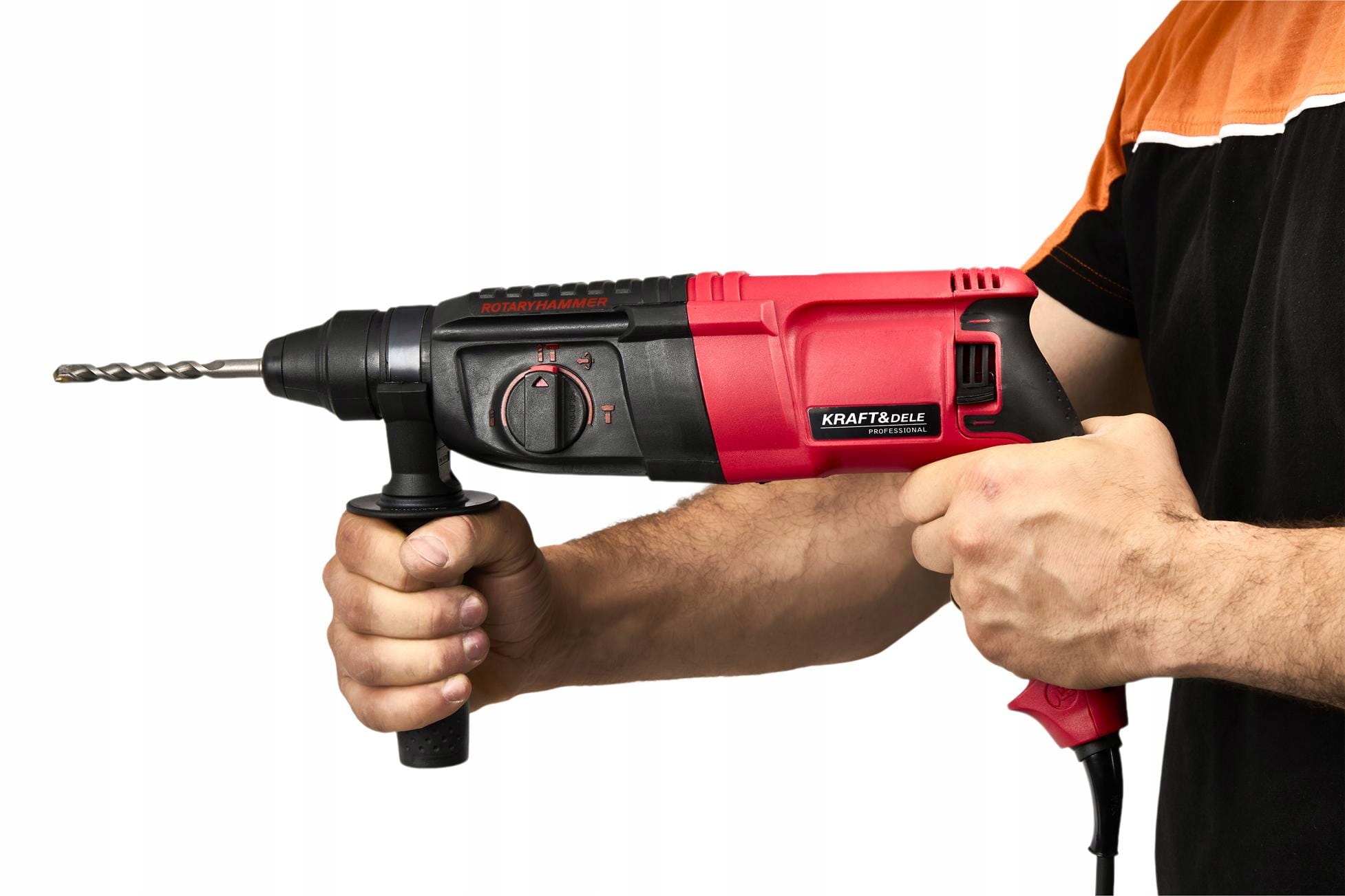 Młot Udarowy 2650W 230V SDS-PLUS 1300 RPM 5500/min Uderzeń 3w1 Kraft&Dele