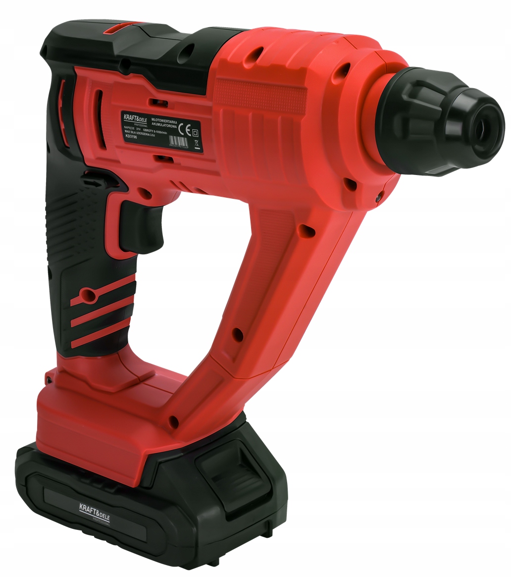 Młot Udarowy Bezszczotkowy 21V SDS Plus Akumulatorowy 2x 4Ah 2J Kraft&Dele