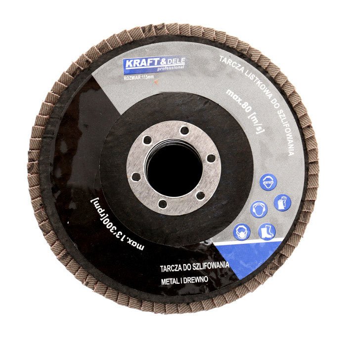 Komplet Tarcz Listkowych do Drewna Metalu 115 mm P100 10 Sztuk Kraft&Dele