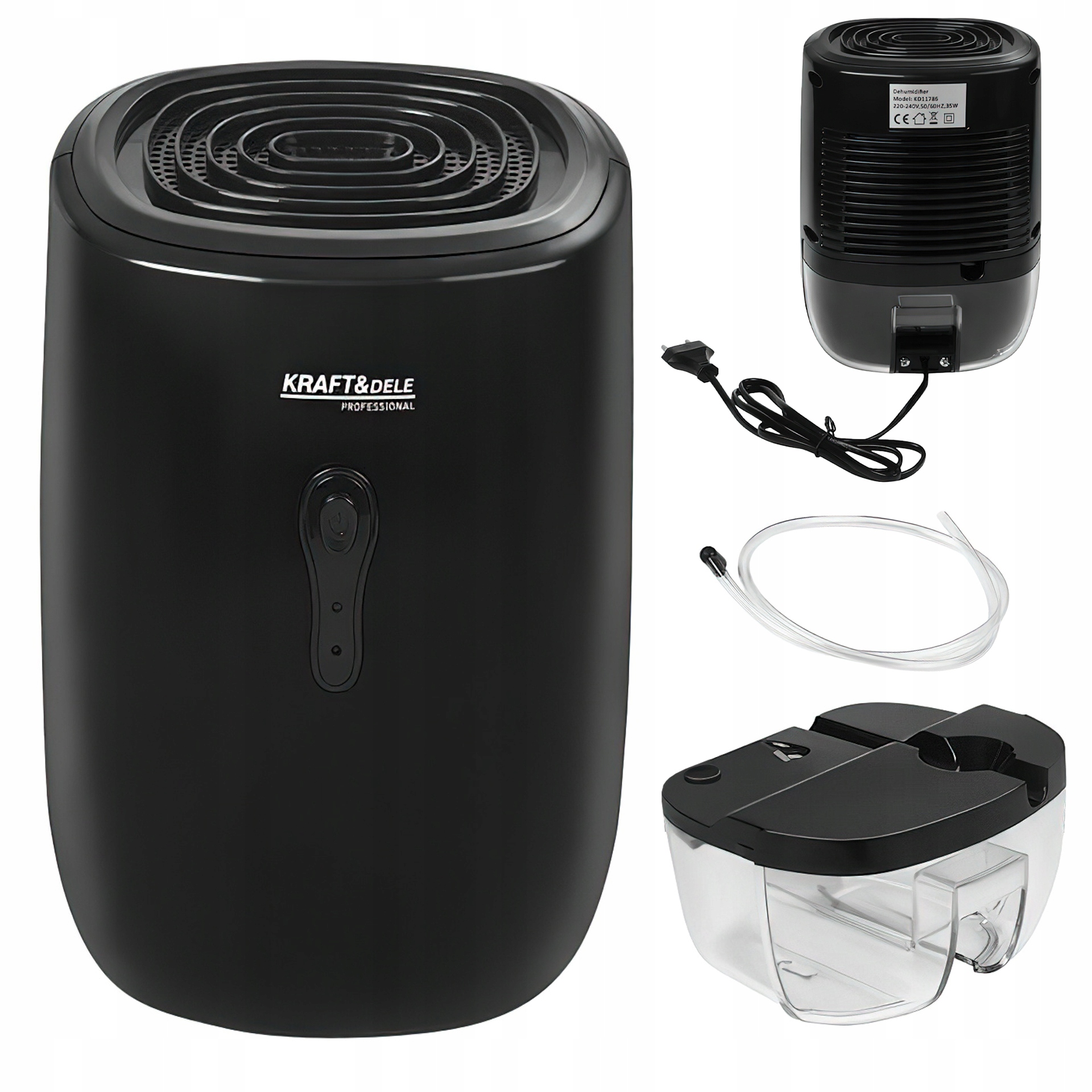 Osuszacz Powietrza Pochłaniacz Wilgoci 330 ml / 24 h 800 ml 35W Kraft&Dele