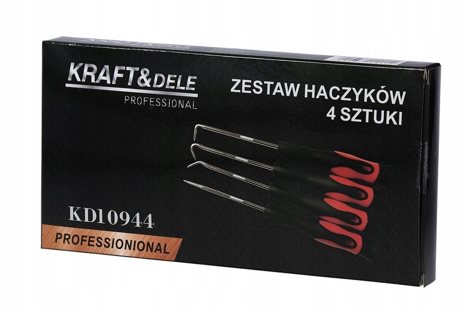 Kraft&Dele Zestaw narzędzi Haczyków 9 Elementów Uszczelek Oringów 4 Sztuki