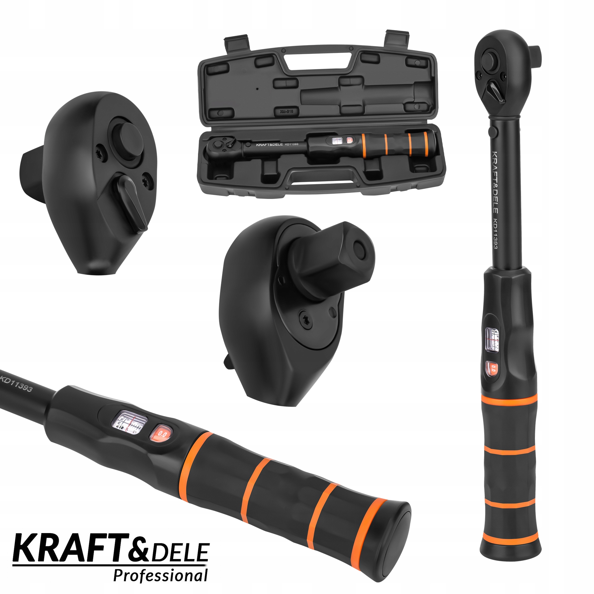 Klucz Dynamometryczny Stal CR-V 1/2"" cala 10-60 Nm 72 Zęby Kraft&Dele