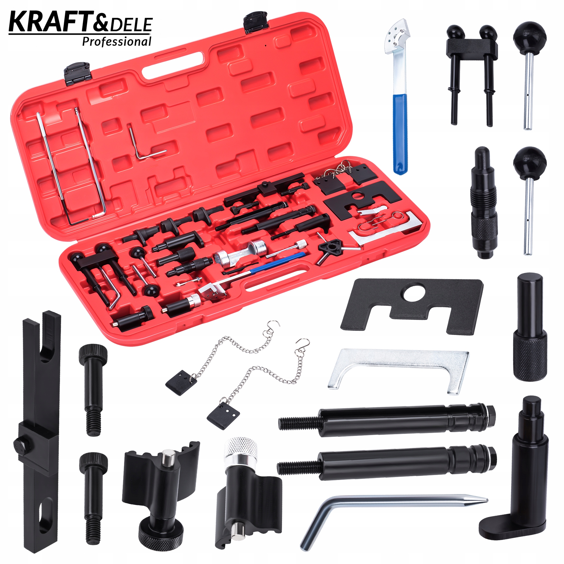 Zestaw Blokad Rozrządu Silników 36 Elementów VW AUDI 1.2 12V 1.9 2.0 TDI