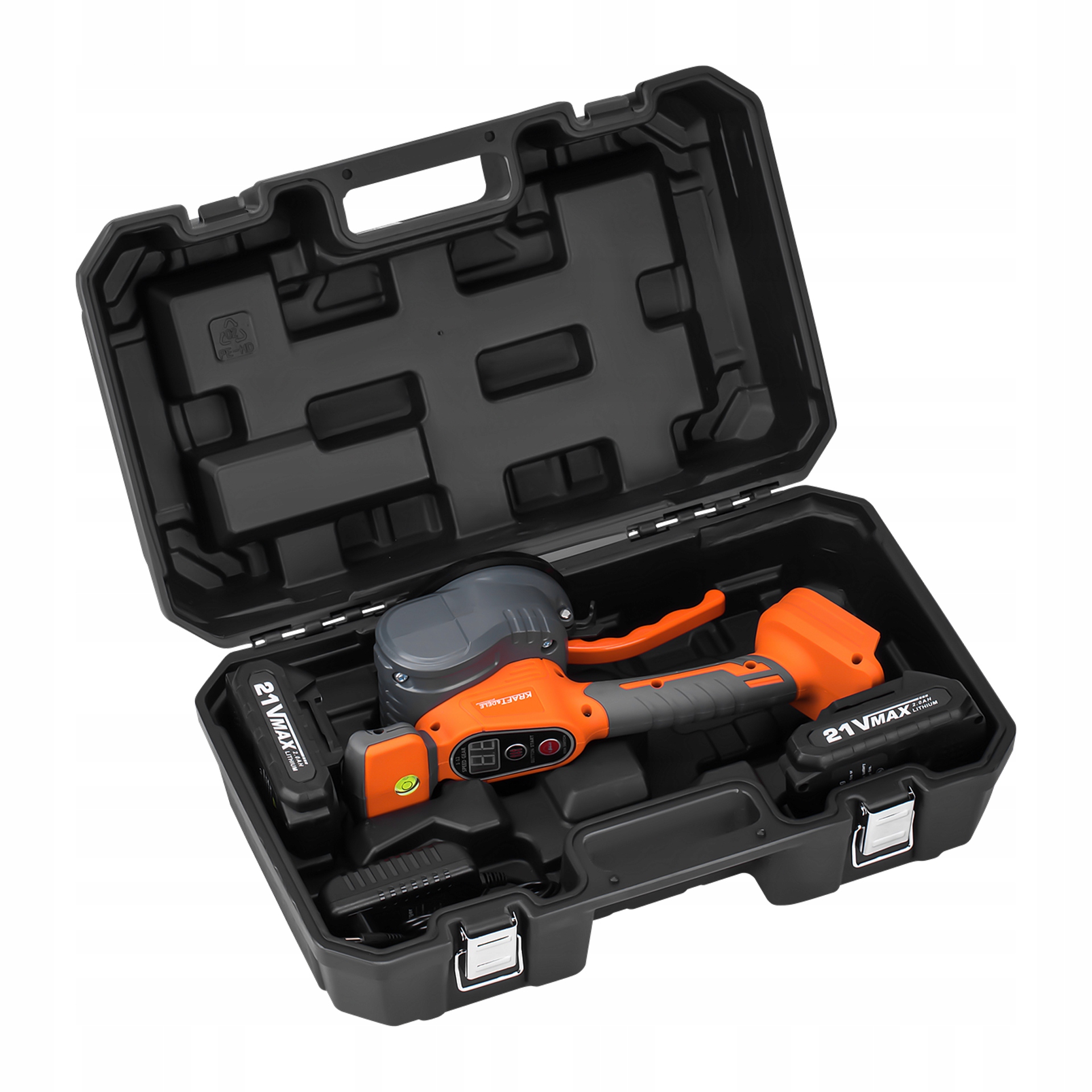 Akumulatorowa Przyssawka Wibracyjna 190 mm 21V 2,5Ah 2xAKU 80Kg Kraft&Dele