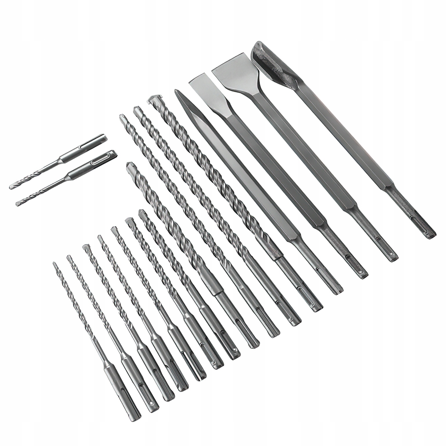 Zestaw Wierteł i Dłut 17 Elementów SDS+ Kraft&Dele