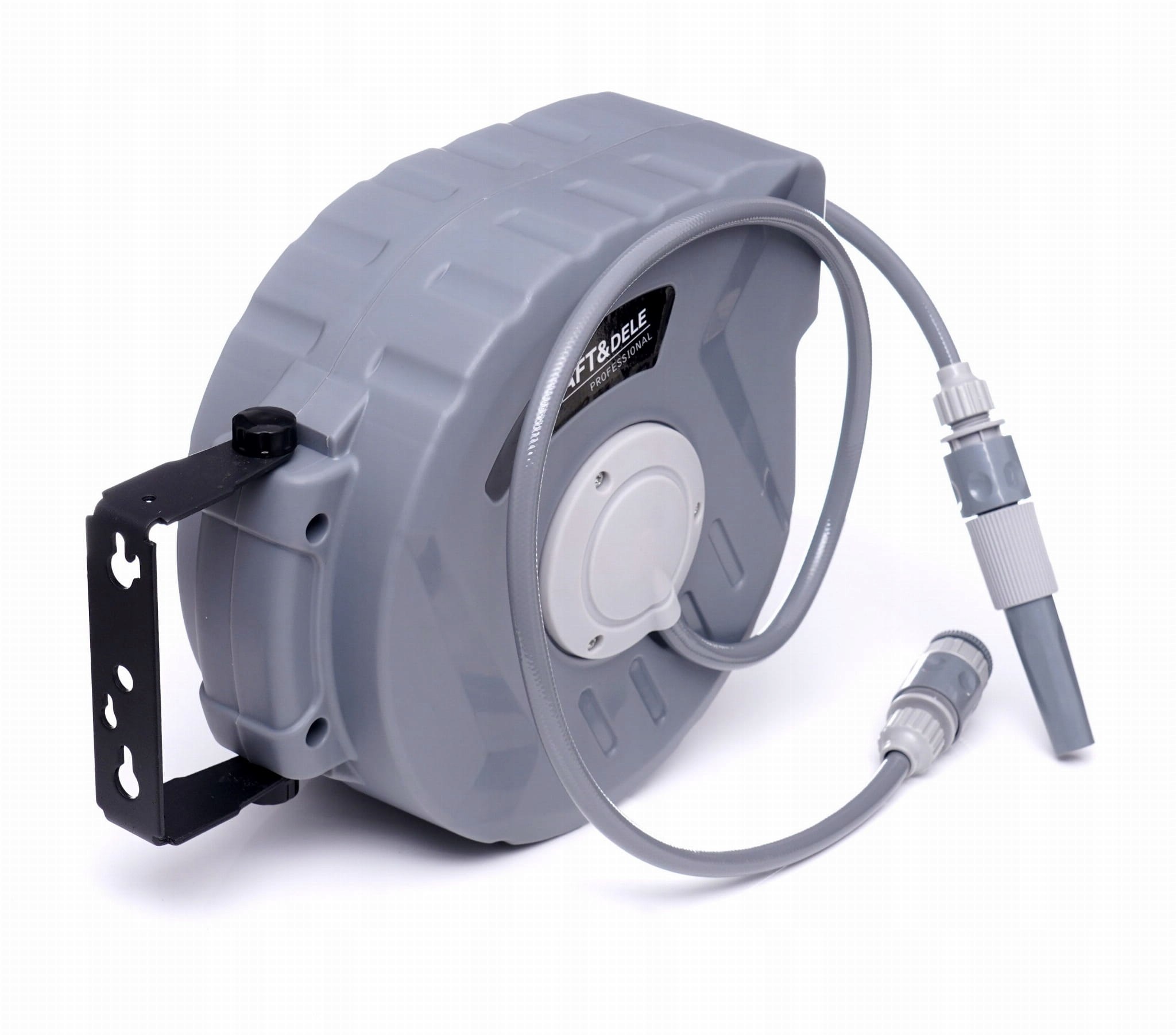 WĄŻ OGRODOWY ZWIJANY AUTOMATYCZNY BĘBEN PISTOLET ZRASZACZ 10m+1 KD2081