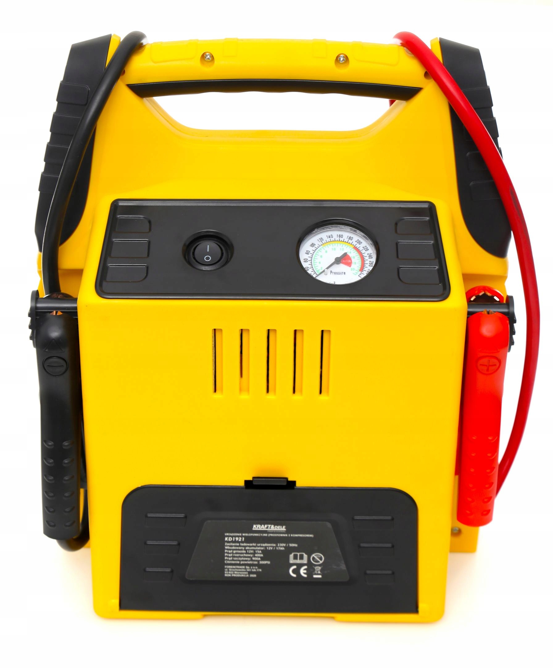 5W1 JUMP STARTER PROSTOWNIK ROZRUCH POWERBANK KOMPRESOR 17 Ah ŁADOWARKA LED