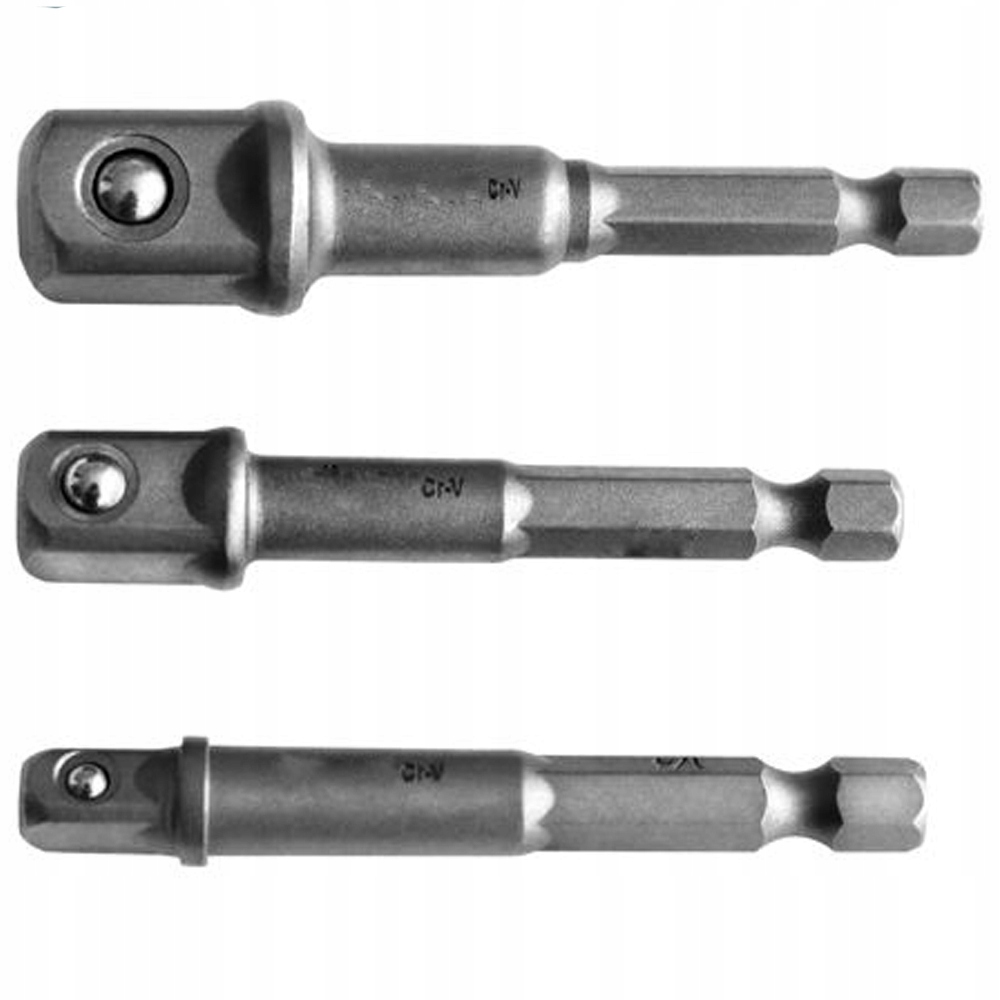 Adaptery na Nasadki 3 Sztuki 1/4"", 3/8"", 1/2"" Cala Kraft&Dele