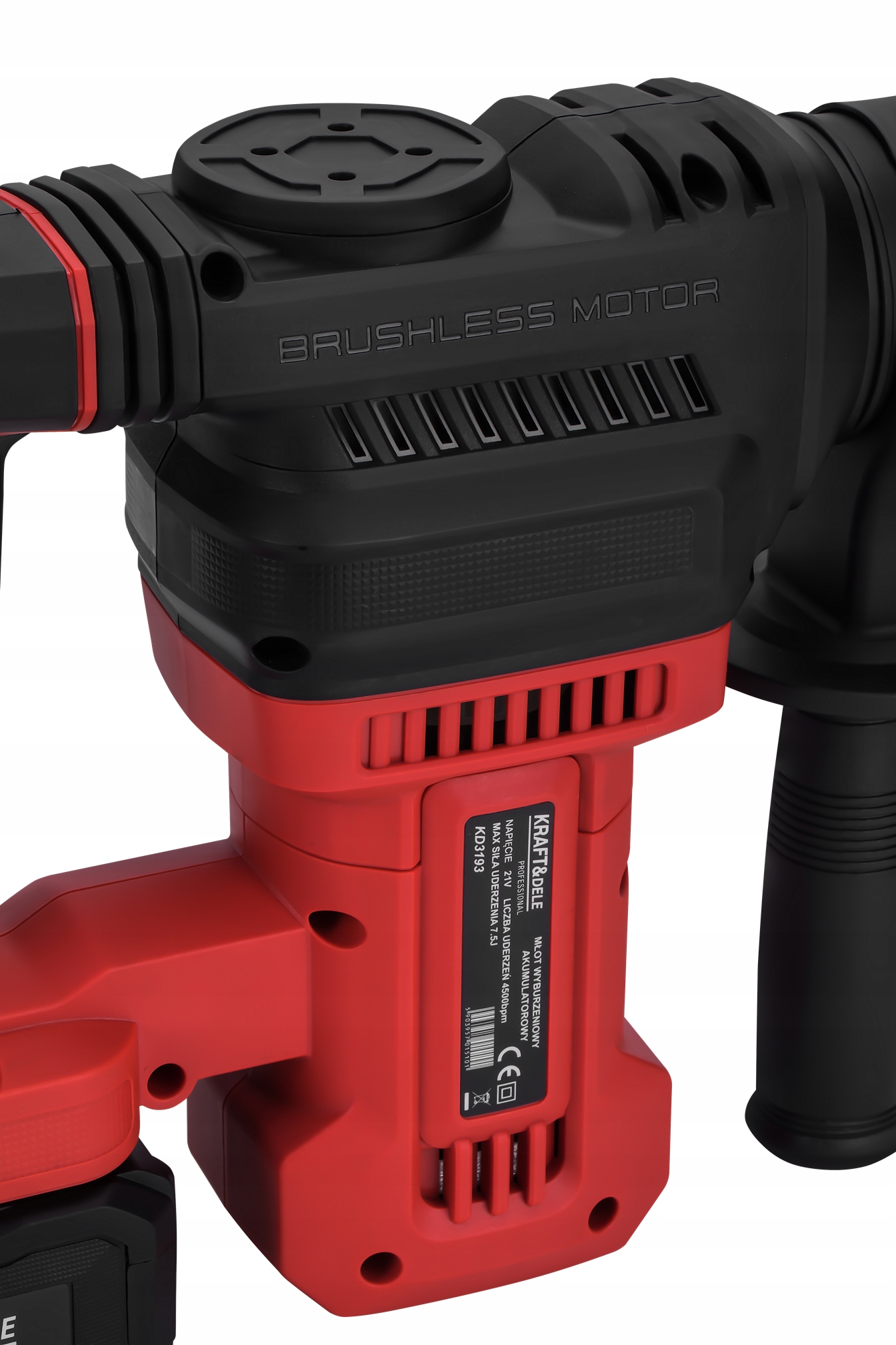 Młot Udarowy SDS Plus 7,5J Akumulatorowe 4Ah 21V Kraft&Dele