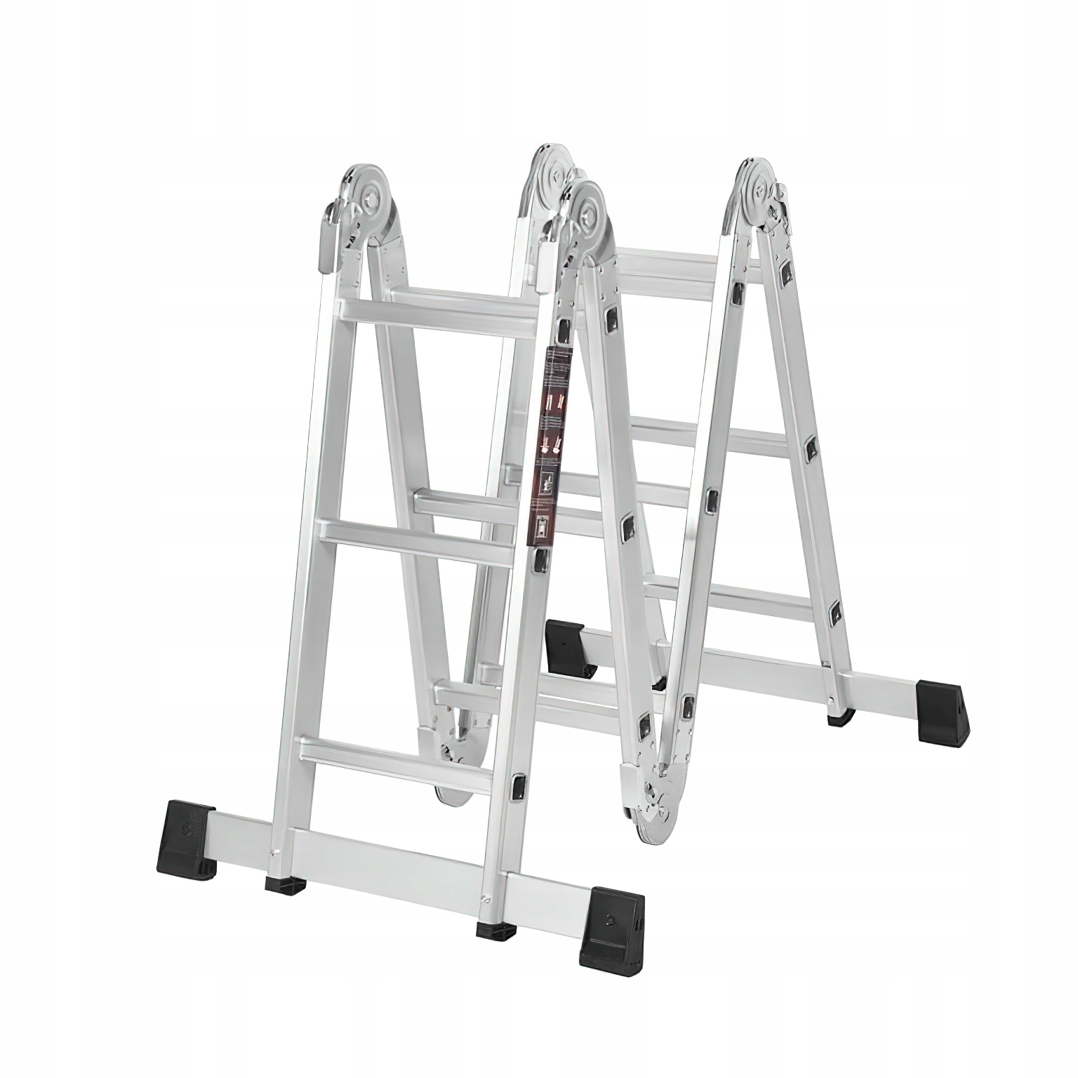 Drabina Składana Platforma Aluminiowa 4 X 3 346 CM MAX 150 KG Ktaft&Dele